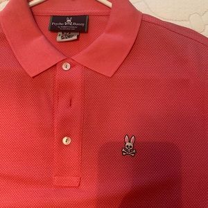 Psycho Bunny Mens Pink Polo shirt